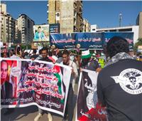 الحركة الوطنية بالإسكندرية يشارك في مظاهرات دعم فلسطين والرئيس السيسي| صور