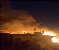 بالصور | ماس كهربائي يتسبب في حريق ضخم داخل مصنع للأخشاب بأبو النمرس