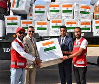 تسليم مساعدات الهند المقدمة للشعب الفلسطيني إلى الهلال الأحمر