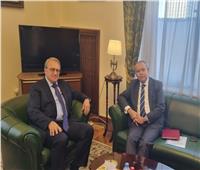 سفير مصر بموسكو يبحث تطورات الوضع في فلسطين مع مبعوث روسيا للشرق الأوسط 