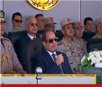 الرئيس السيسي: أكتوبر بالنسبة للمصريين هو عبور من حالة يأس إلى أمل