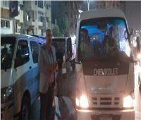 بالصور| ضبط 8 سيارات مخالفة ورفع 266 حالة إشغال طريق خلال حملة ليلية بالدقي