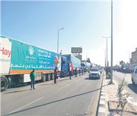 لتخفيف المعاناة عن أهالى غزة| بنك الطعام: إعداد 100 حافلة تحتوى على ألفى طن مواد غذائية