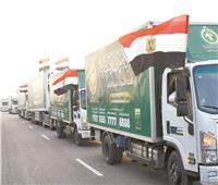 غزة تستقبل 18 شاحنة عملاقة من «بيت الزكاة»