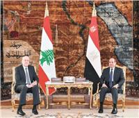 الرئيس: دعم مصري ثابت للحفاظ على استقرار لبنان وأمن شعبها