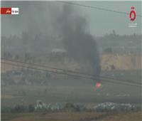 لحظة اشتعال آلية عسكرية إسرائيلية على حدود غزة| فيديو