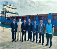 «شوشة» يستقبل سفينة المساعدات التركية المقدمة للفلسطينيين بميناء العريش