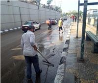 استمرار شفط وكسح تجمعات مياه الأمطار بشوارع وميادين الدقهلية
