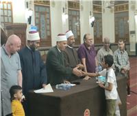 تكريم الفائزين في مسابقة القرآن الكريم بمسجد الميناء الكبير بالغردقة