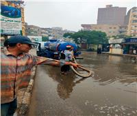 صور| جهود مكثفة لرفع أثار الأمطار بمدينة كفرالزيات  