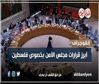 إنفوجراف | أبرز قرارات مجلس الأمن بخصوص فلسطين