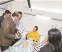 حملة السيسى الانتخابية تتفقد مصابى غزة فى مستشفى العريش العام