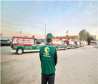 14 سيارة إسعاف من السعودية إلى قطاع غزة