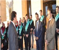  وزير الشباب يستقبل طلاب جامعة المنوفية بالعاصمة الإدارية الجديدة  
