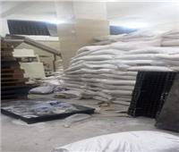 ضبط ١١٨ طن سكر بمصنع غير مرخص بمدينة العاشر من رمضان  