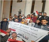 أبناء الجالية المصرية في قبرص يحتفلون بالتصويت في انتخابات الرئاسة | صور