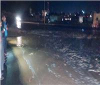 أمطار غزيرة وسيول تضرب مدينة مرسى علم