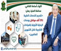محافظ المنيا: تقديم الخدمات الطبية لـ39 ألف مواطن خلال الشهرين الماضيين