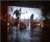 هطول أمطار غزيرة على أحياء الإسكندرية