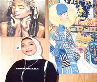 شيماء عامر.. فنانة تشكيلية تسعى للتميز