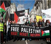 مظاهرات ضخمة في بريطانيا تأييدًا للحق الفلسطيني