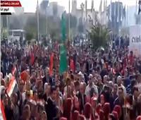 «إكسترا نيوز» تعرض مشاهد لمسيرات حاشدة في جامعة المنيا احتفالا بالانتخابات