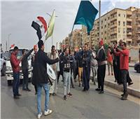 مسيرة حاشدة لتأييد المرشح الرئاسي عبد الفتاح السيسى في 6 أكتوبر 