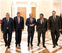 الرئيس السيسي يستقبل المرشحين السابقين في الانتخابات الرئاسية| صور