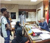رئيس جامعة سوهاج يلتقي  الطلاب الوافدين من دولة السودان الشقيق