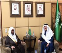 السفير السعودي يستقبل إمام وخطيب المسجد النبوي
