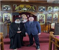 السفير المصري في بغداد يلتقى رئيس الأقباط الأرثوذكس بالعراق