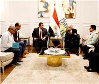 رئيس اتحاد القوة يجتمع مع محافظ جنوب سيناء لوضع رتوش تنظيم كأس العالم
