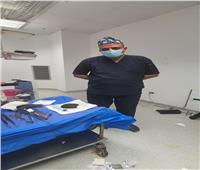 استخراج كرة شعر وزنها 2 كيلو من معدة مريضة في عملية جراحية نادرة بمستشفى بئر العبد