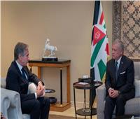 ملك الأردن يلتقي بلينكن ويحذر من التداعيات الكارثية لاستمرار الحرب على غزة