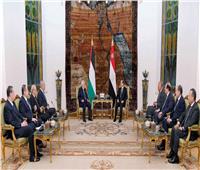 الرئيس محمود عباس: مصر تبذل جهودًا كبيرة لحقن دماء الشعب الفلسطيني 