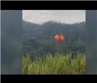 فيديو لسقوط صاروخ فضائي بأحد الغابات الصينية