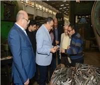 وزير الدولة للإنتاج الحربي يتابع انتظام سير العمل في "حلوان للأجهزة المعدنية"