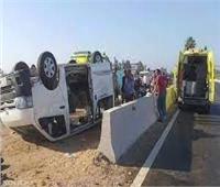  إصابة 16 شخصًا في انقلاب سيارة على الطريق الصحراوي في المنيا  