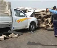 مصرع شخص وإصابة 4 آخرين في حادث تصادم بصحراوي أسوان