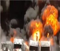 اندلاع حريق كبير في مستشفى غاندي بالعاصمة طهران