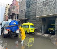 مياة المنوفية: شفط المياه  الأمطار من شوارع المحافظة