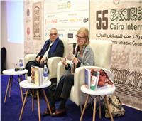 كارمن رويث فى لقاء فكرى بعنوان "إسبانيا والثقافة العربية " بمعرض الكتاب