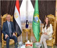 محافظ الإسماعيلية يستقبل سفيرة الولايات المتحدة الأمريكية بالقاهرة