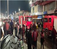 جميعهم ضيق بالتنفس| 20 مصاباً و5 سيارات إطفاء تخمد حريق مول هوليود ببورسعيد
