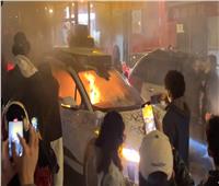 أمريكيون يحتفلون بحريق سيارة ذاتية القيادة بسان فرانسيسكو 