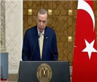 أردوغان: لا نقبل تهجير الفلسطينيين وتصفية القضية.. ونقدر موقف مصر