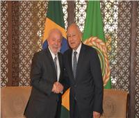 الأمين العام لجامعة الدول العربية يستقبل رئيس البرازيل 