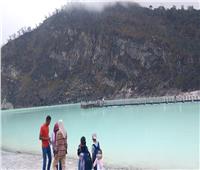 بالصور| "كاواه بوتيه" بحيرة على فوهة بركان.. أحد أشهر المعالم السياحية في إندونيسيا