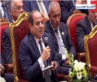 الرئيس السيسي: مصر عانت من تداعيات الأزمات المتلاحقة
