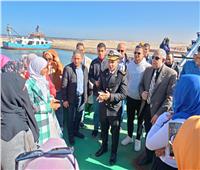 زيارة لطلاب علوم جامعة القناة لمشروع الفيروز للاستزراع السمكي ببورسعيد